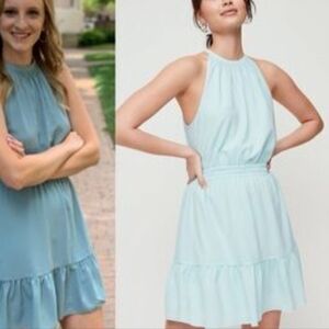 Wilfred Sky Blue Genuine Silk Dress Size Xs